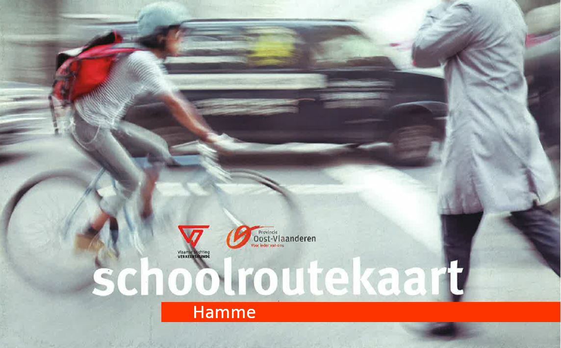 De schoolroutekaart van Hamme