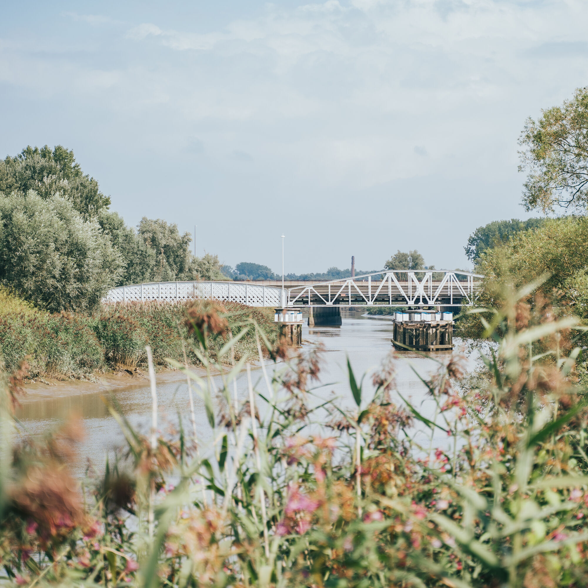 Zicht op Mirabrug